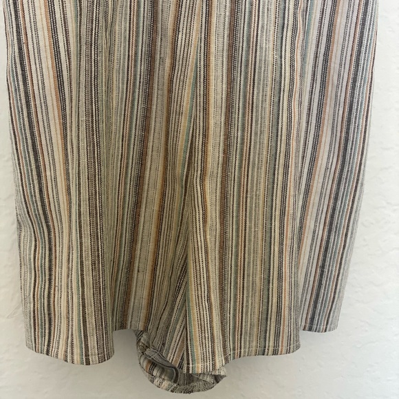 Lulus Essential Essence Blue Multi Striped Tie-Back Romper - XS - Picture 6 of 15